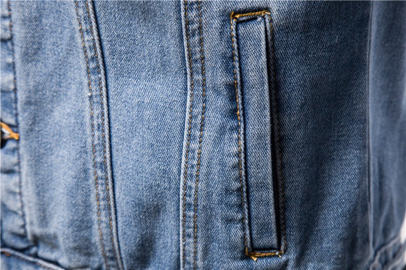 Men Winter Long Sleeve Cotton Jacket Casual Plus Size Denim Jacket | jk609