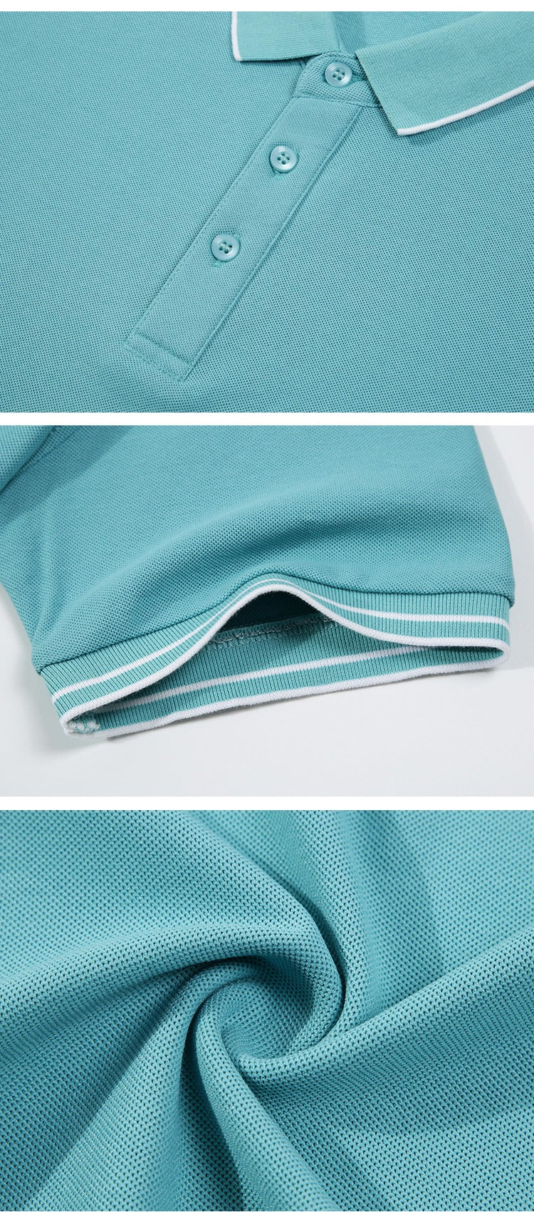 Men 100% Cotton Polo T-Shirt Short Sleeves Polo Shirt Tops | JH-S6001