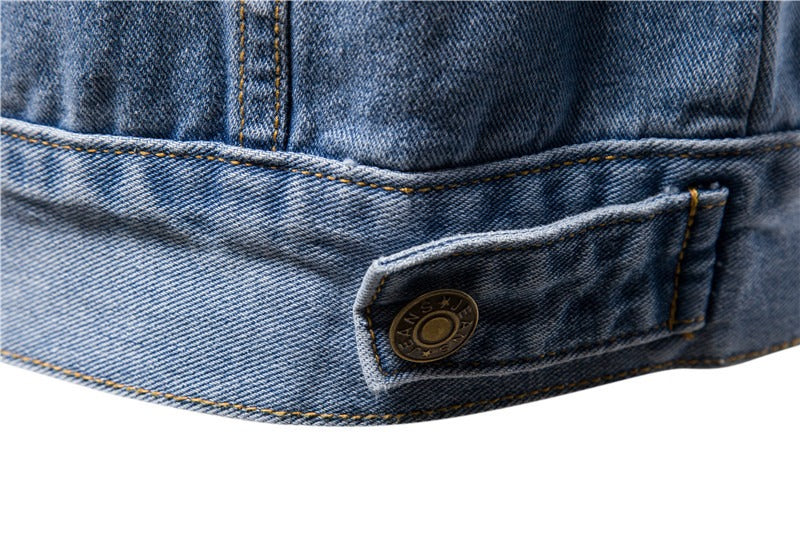 Men Winter Long Sleeve Cotton Jacket Casual Plus Size Denim Jacket | jk609