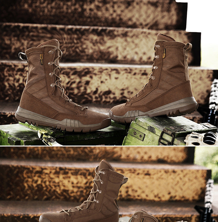 Men's Military Tactical Boots | Outdoor Combat Desert Boots | Slip-Resistant Hiking Work Boots | 31006
