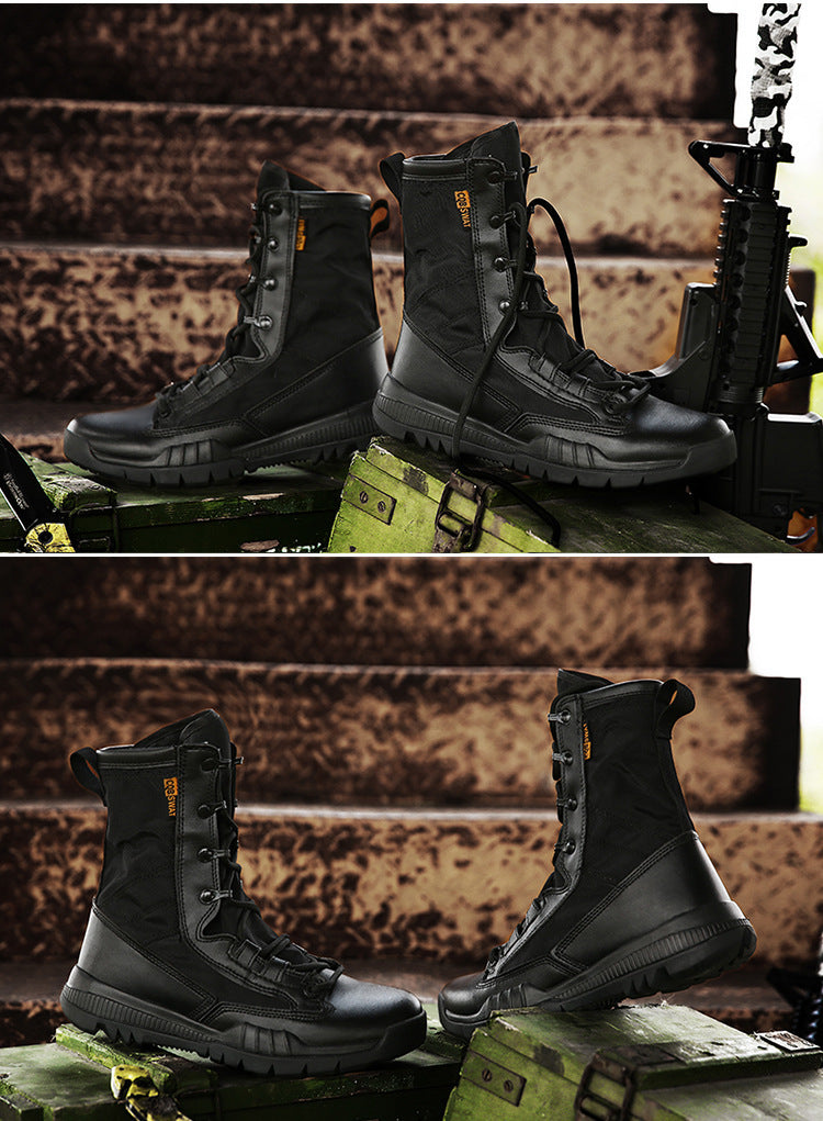 Men's Military Tactical Boots | Outdoor Combat Desert Boots | Slip-Resistant Hiking Work Boots | 31006