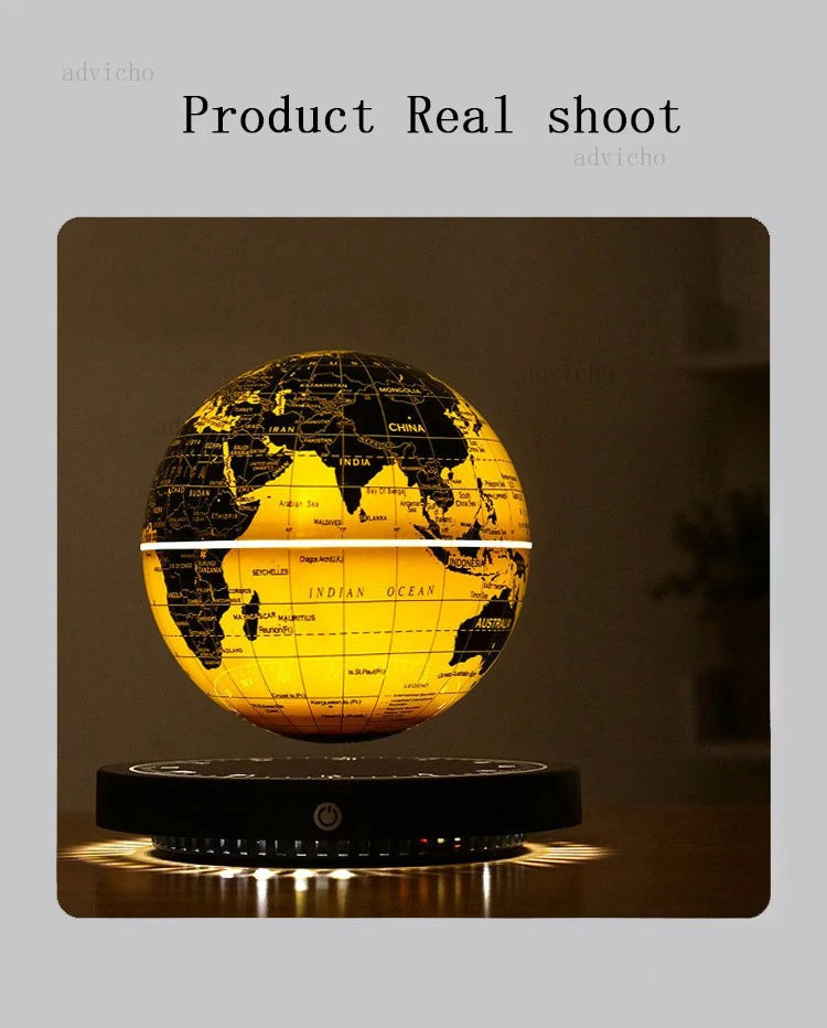 Luxury Magnetic Levitating Globe Table Lamp Floating World Home & Office Decoration Gift with Night Light - Premium Quality