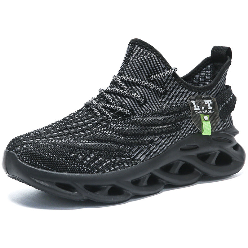 Viral TikTok Men's Sports Running Lace-Up Trainers 2024 Trendy Casual Twist Sole Ultra-light Textured Sneakers Comfortable Shoes | 2206
