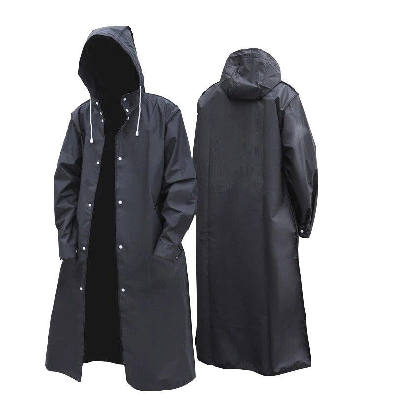 Men s Polyester Raincoat Waterproof Long Rain Jacket Hooded Outdoor Hi Gear Outlet