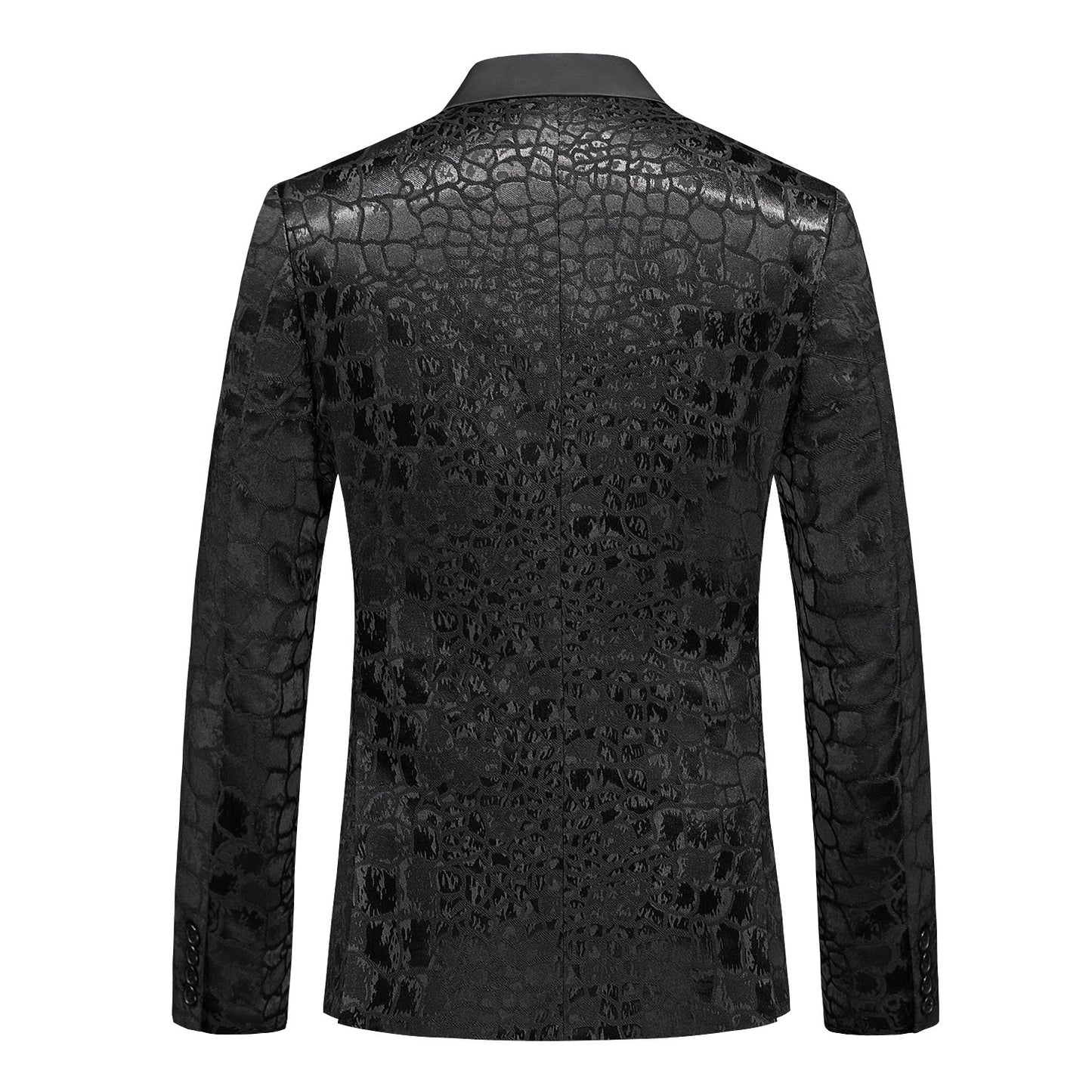 Big &Tall Men's Double Breasted Blazer | Slim Fit Business Casual Sport Coat | Non-Iron Polyester Blend | 7220