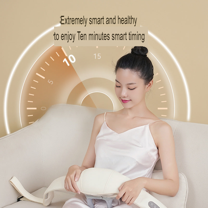 Neck Massager Kneading With Heat Rechargeable Cordless Electric Massage Pillow Deep Tissue Massage At Home For Muscle Relaxation | AUX-WJH706