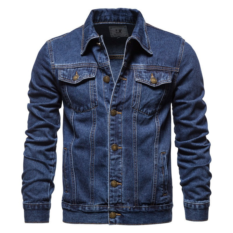 Men Winter Long Sleeve Cotton Jacket Casual Plus Size Denim Jacket | jk609