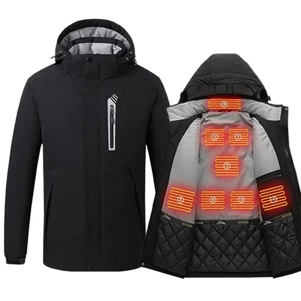 Men USB Electric Heater Winter Fleece Inner Jacket Coats Thick Warm Ca