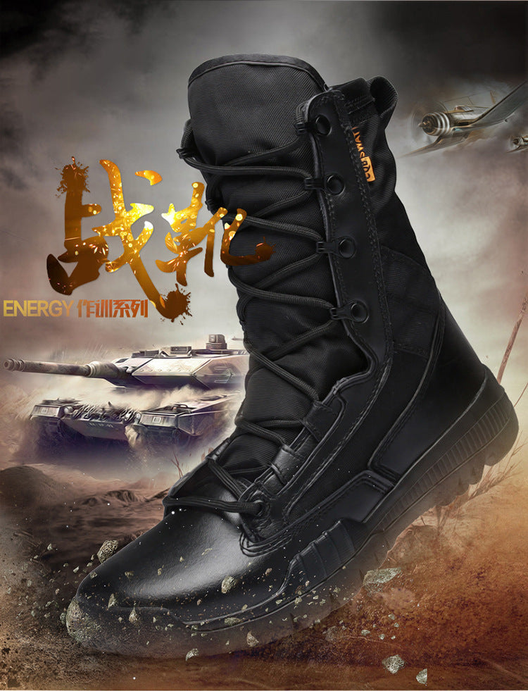 Men's Military Tactical Boots | Outdoor Combat Desert Boots | Slip-Resistant Hiking Work Boots | 31006