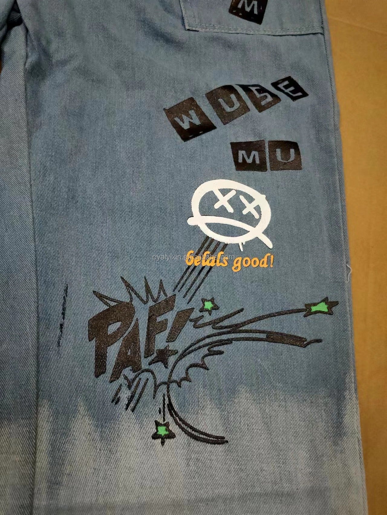 New Toon Design Jeans Pants For Men Printed Casual Loose Fashion Cargo Jeans | K5266