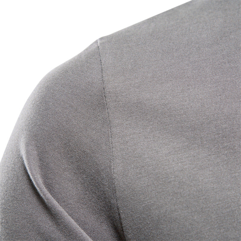Men's Casual Slim Fit Pullover Solid Color Long Sleeve T- Shirts | 2301