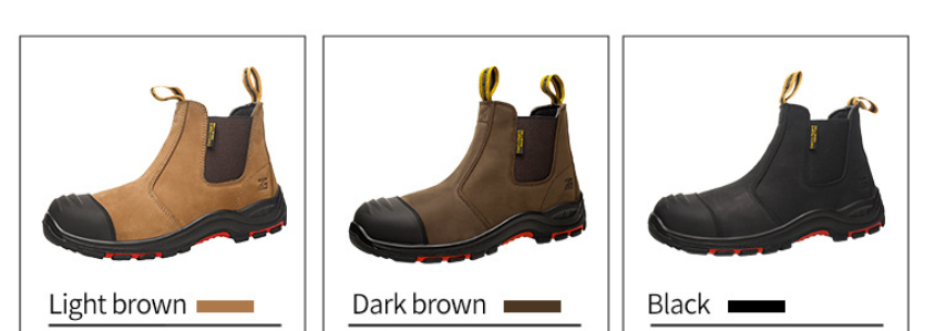 Zhengu Composite Toe Safety Shoes European Standard Slip-On Work Boots Anti-Puncture & Electrical Hazard Protection | L603