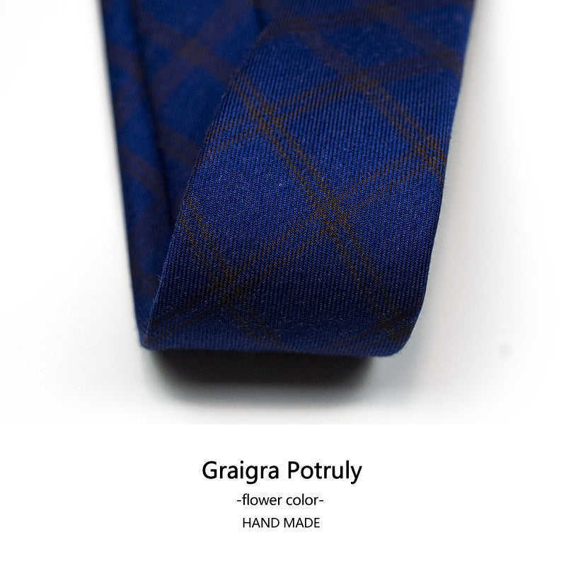 Houndstooth Neck Tie for Men Plaid Causal Formal Modern Style Necktie | XZ-102