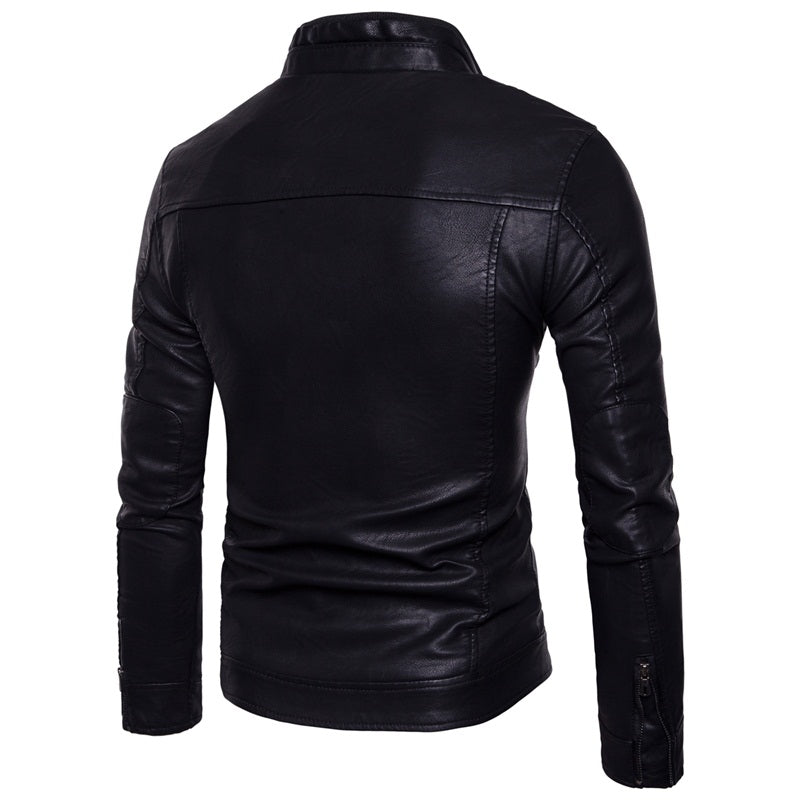 Men's Premium Faux Leather Jacket Slim Fit Stylish Blazer | JK12