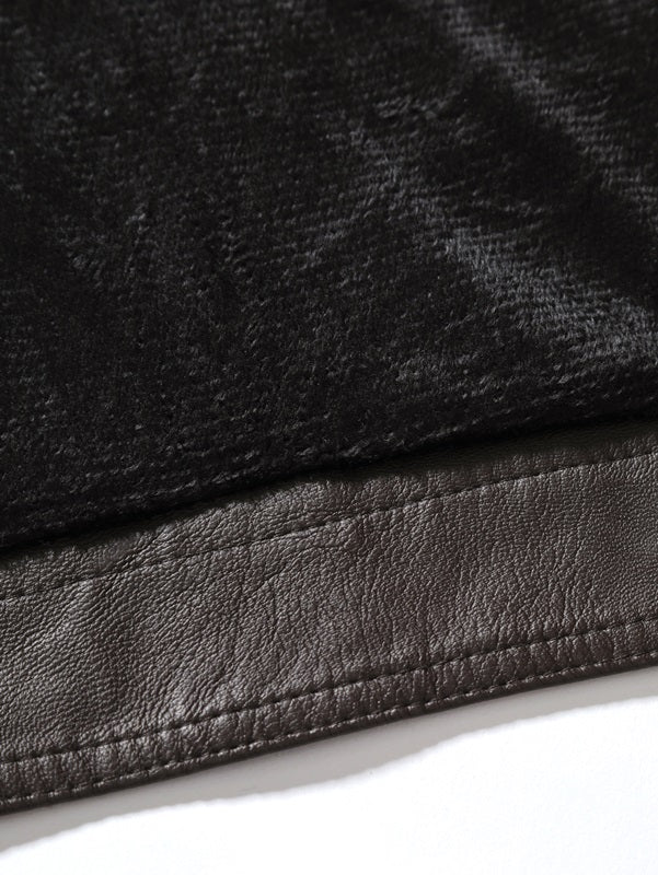Men's Soft PU Leather Jacket Slim Fit Stylish Coat Blazer | JK87