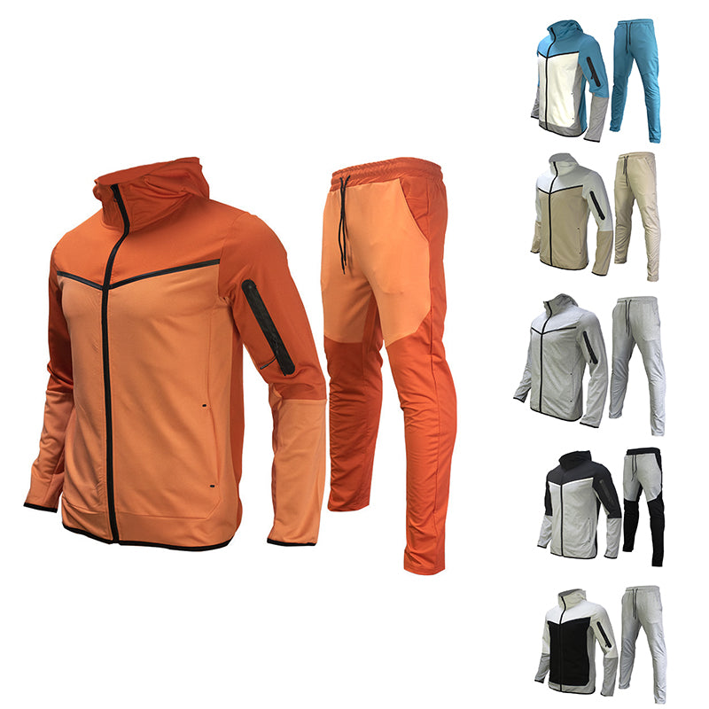 Men's Tracksuit Athletic Full Zip Casual Sports Jogging Gym Sweatsuit | 21420