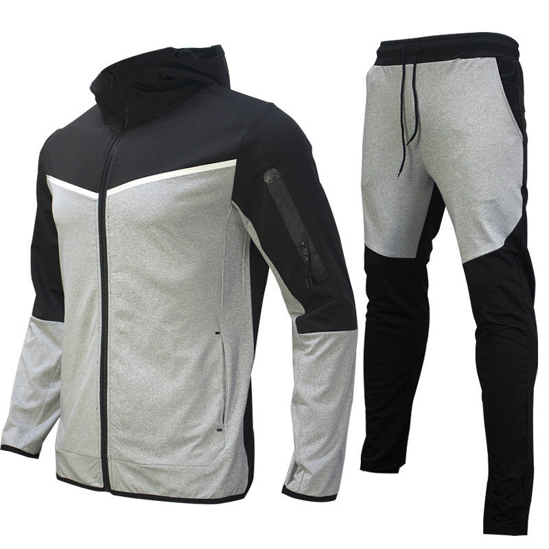 Men's Tracksuit Athletic Full Zip Casual Sports Jogging Gym Sweatsuit | 21420