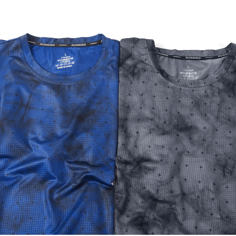 Men’s Active Quick Dry Crew Neck T Shirts Gym Workout Short Sleeve Tee Tops | 83272