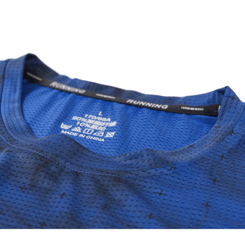 Men’s Active Quick Dry Crew Neck T Shirts Gym Workout Short Sleeve Tee Tops | 83272