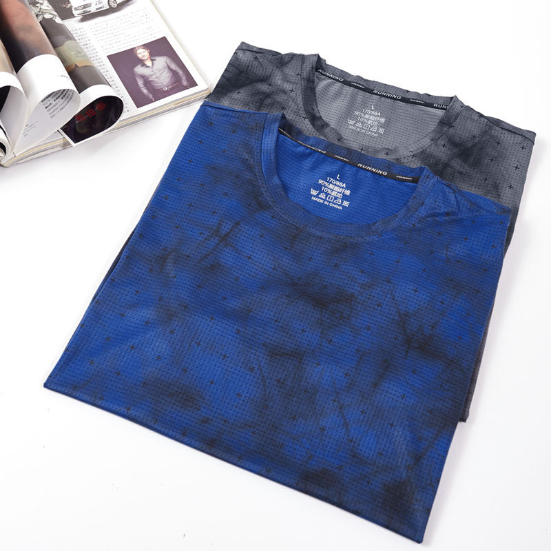 Men’s Active Quick Dry Crew Neck T Shirts Gym Workout Short Sleeve Tee Tops | 83272