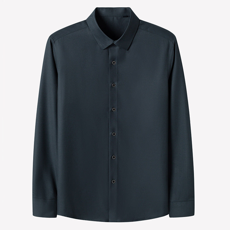 Premium Men's Dress Shirt Regular Fit Flex Collar Cotton Solid Shirts | C2070