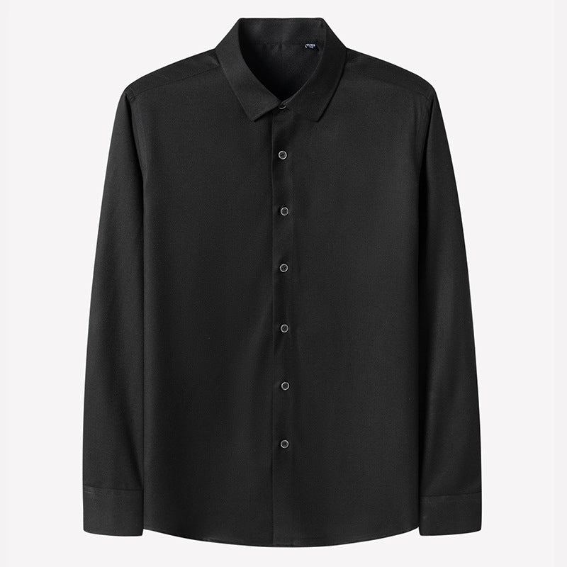 Premium Men's Dress Shirt Regular Fit Flex Collar Cotton Solid Shirts | C2070