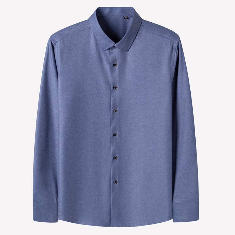 Premium Men's Dress Shirt Regular Fit Flex Collar Cotton Solid Shirts | C2070