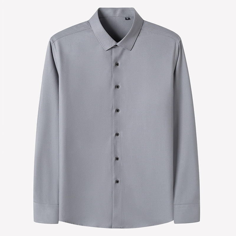 Premium Men's Dress Shirt Regular Fit Flex Collar Cotton Solid Shirts | C2070