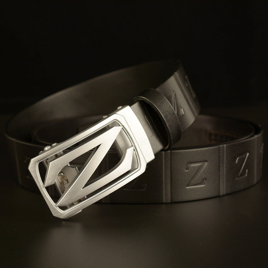 Premium Full Grain Leather with Automatic Buckle Nickel Free Luxury Gift For Men 1 3/8"| GDTC012