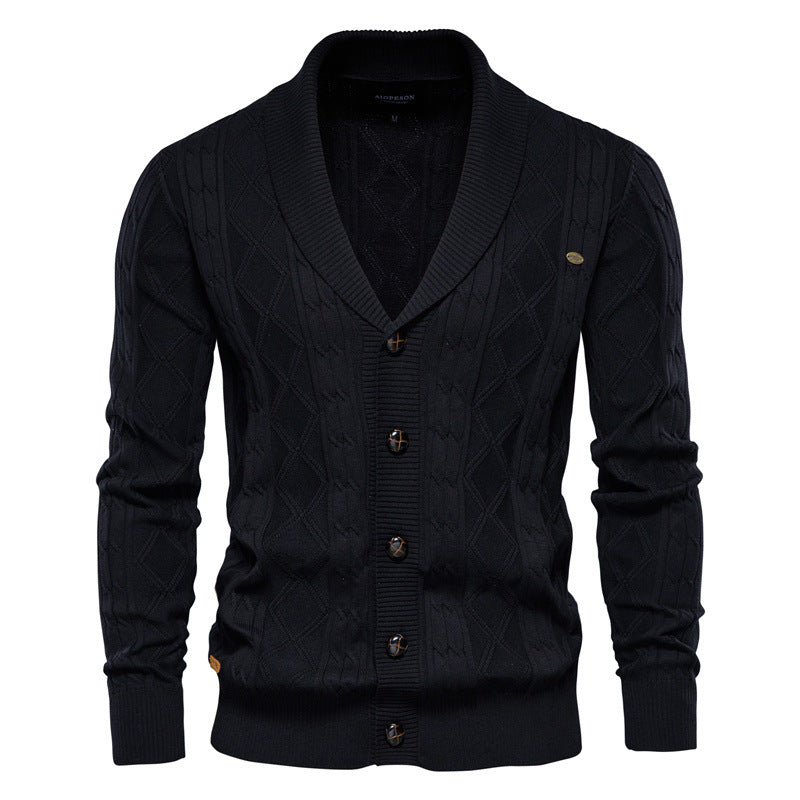 Plus Size Men’s Jumper Premium Quality Warm Sweater V Neck Fashionable Cardigan Jacket |Y168