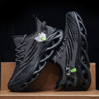 Viral TikTok Men's Sports Running Lace-Up Trainers 2024 Trendy Casual Twist Sole Ultra-light Textured Sneakers Comfortable Shoes | 2206