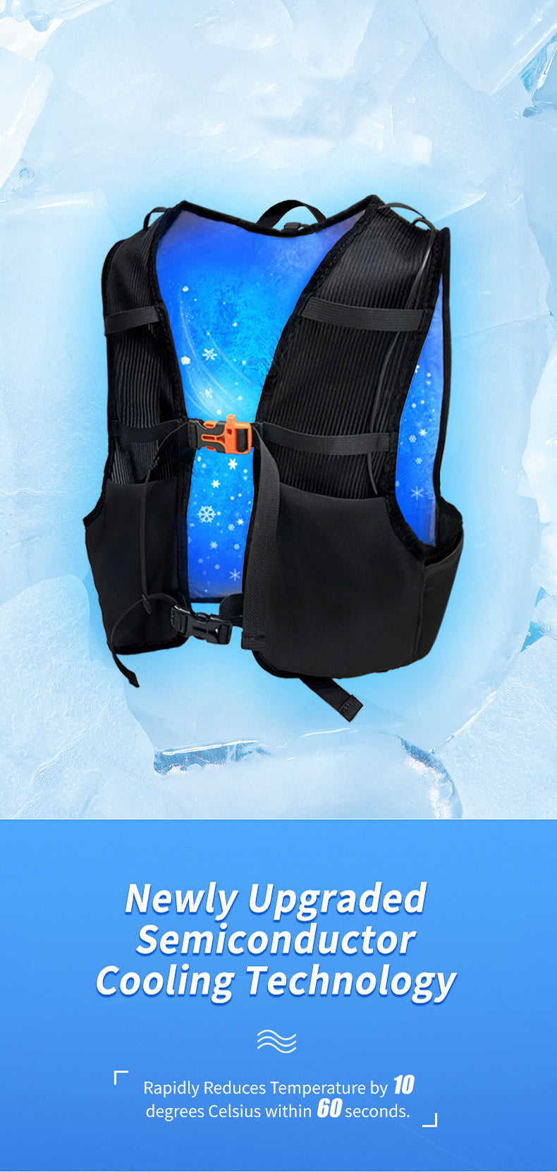 SenmiCool Men's Wearable Air-Conditioned Cooling Sports Vest | SM001