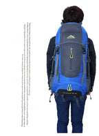 70L Large Capacity Hiking Backpack – Waterproof Trekking Rucksack with Ergonomic Support System for Men & Women | 0621