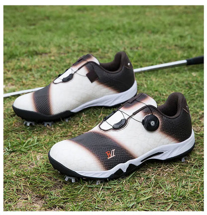 Unisex Professional Golf Shoes Spikeless Rotational Cleat Design Breathable & Stable Golf Sneakers | GX-006