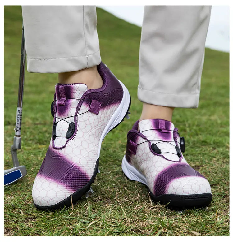 Unisex Professional Golf Shoes Spikeless Rotational Cleat Design Breathable & Stable Golf Sneakers | GX-006