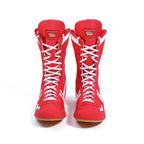 Professional Boxing Training Shoes | High-Top Competition Fight Shoes with Gum Rubber Sole Martial Arts Footwear | Fight001