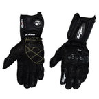 Furygan AFS10 Leather Motorcycle Gloves | Carbon Fiber Racing Gauntlets with Knuckle Protection & Ventilation for Sport Riding | JC001