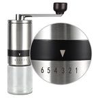 Portable Manual Coffee Grinder – Stainless Steel Hand-Crank Coffee Mill with Ceramic Burr for Home & Outdoor Brewing | 1070165