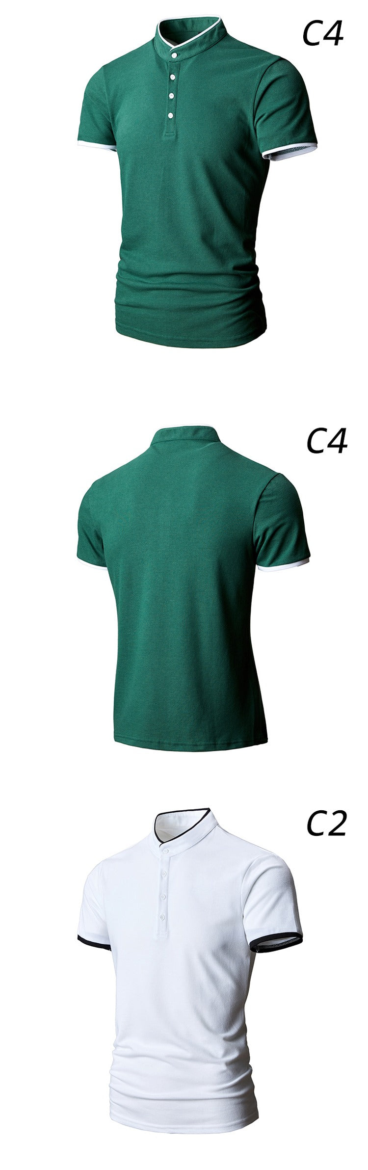 Men's Golf Business Polo Shirt Summer Short Sleeve Multi-Color Matching T-Shirt | 1031