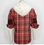 Men’s Premium Lightweight Flannel Hoodie – Stylish Cotton Shirt Jacket for Casual Comfort| SY0093