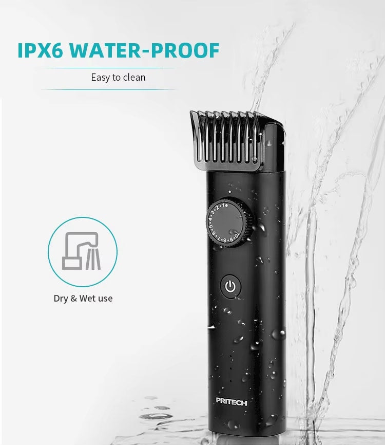 Men's Rechargeable Hair Trimmer Precision Grooming Tool for Hair Beard & Mustache | PR-2388