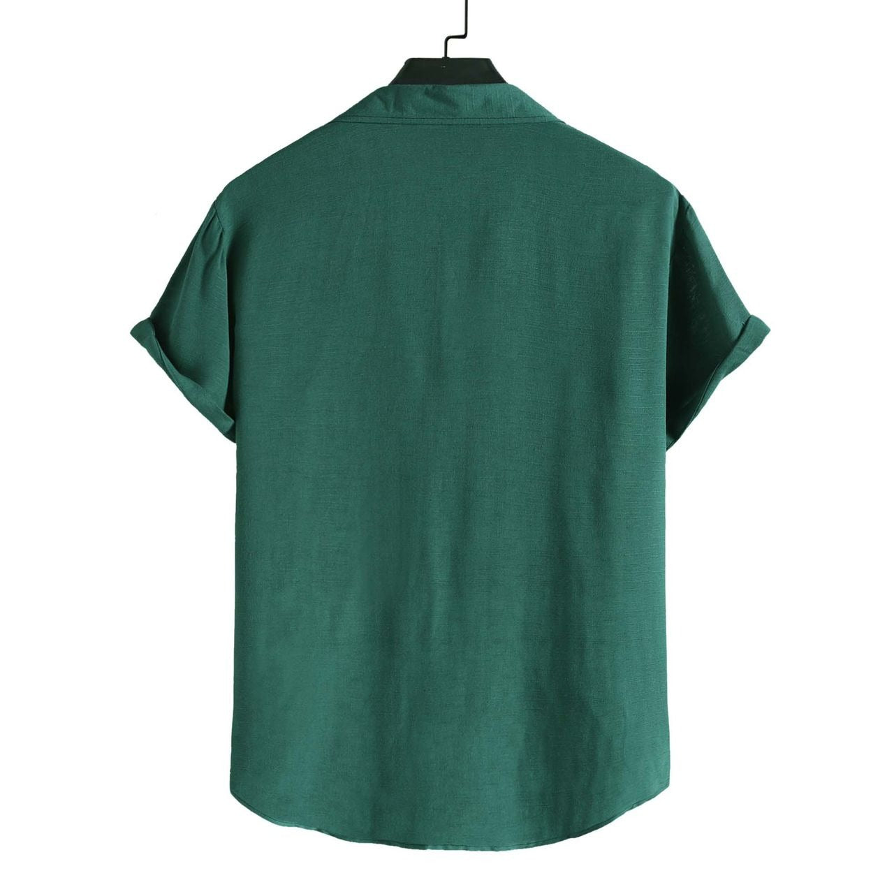 Men’s Solid Color Lapel Short Sleeve Shirt Business Casual Summer Style Shirt | CCS05