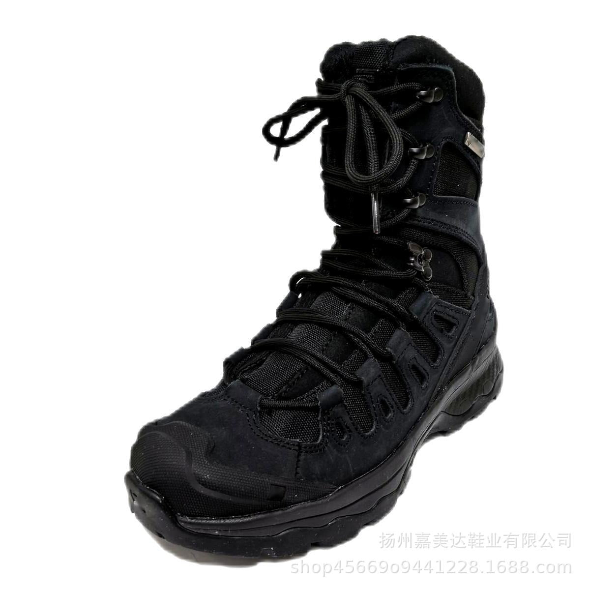 Men's Plus Size Hiking Shoes Autumn Winter High-Top Non-Slip Warm High-End Leather Combat Boots | 2025111