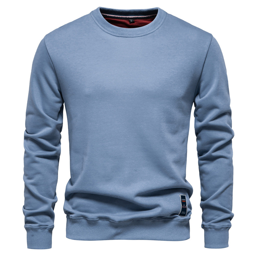 Winter Thickness Pullover O-Neck Solid Color Long Sleeve Warm Slim Sweater | HD156