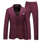 Men's Formal Wear Wedding Dress Tuxedo Banquet Slim Suit Office Wear Single Button 3 Pcs Suits | 711