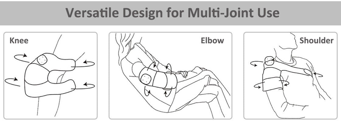 Heated Knee Brace Wrap Cordless Knee Massager with Heat & Vibration for Pain Relief Arthritis leg & knee massager | YC-906B