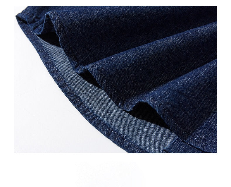 Men's Slim Fit Denim Long Sleeve Shirt Trendy Style Casual Work Jacket Shirt | MT8003