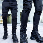 Men's Casual Drawstring Joggers Elastic Waist Cargo Pants Trousers Hip Hop Sweatpants | CK838