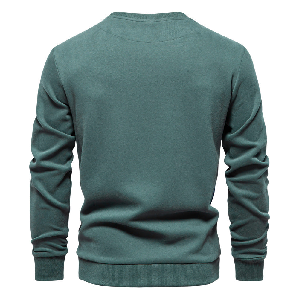 Men's Winter Sweatshirts Crew Neck Casual Pullover Long Sleeve Cotton Jumper Top | HD136