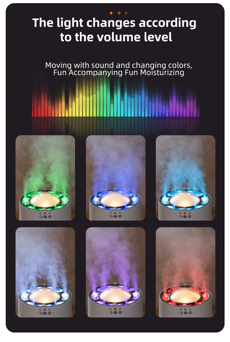 Newest Essential Oil Diffuser Humidifier Home Disco Ball Aromatherapy Diffuser with Cool Mist & LED Lights | 262